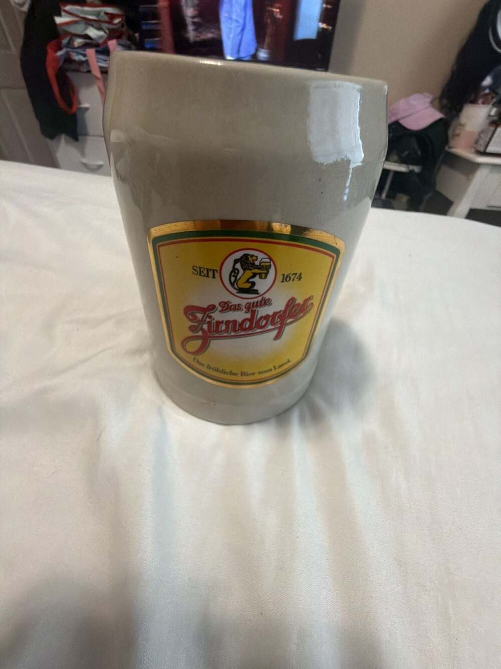 Zirndorfer Das gute Zirndorfer German Ceramic Beer Stein Mug Tankard